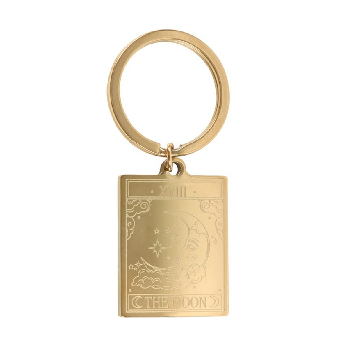 The Moon Vintage Tarot Keyring