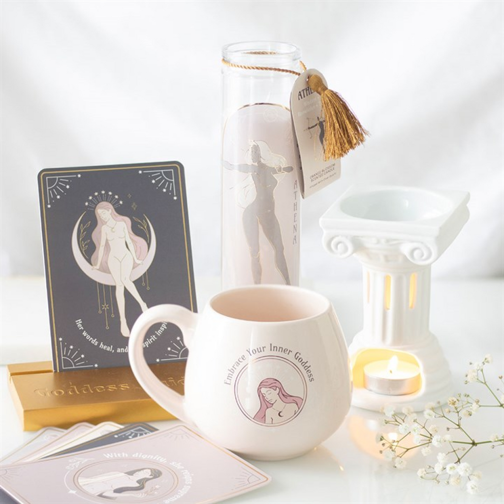 Goddess Energy Affirmation Cards with Wooden Stand