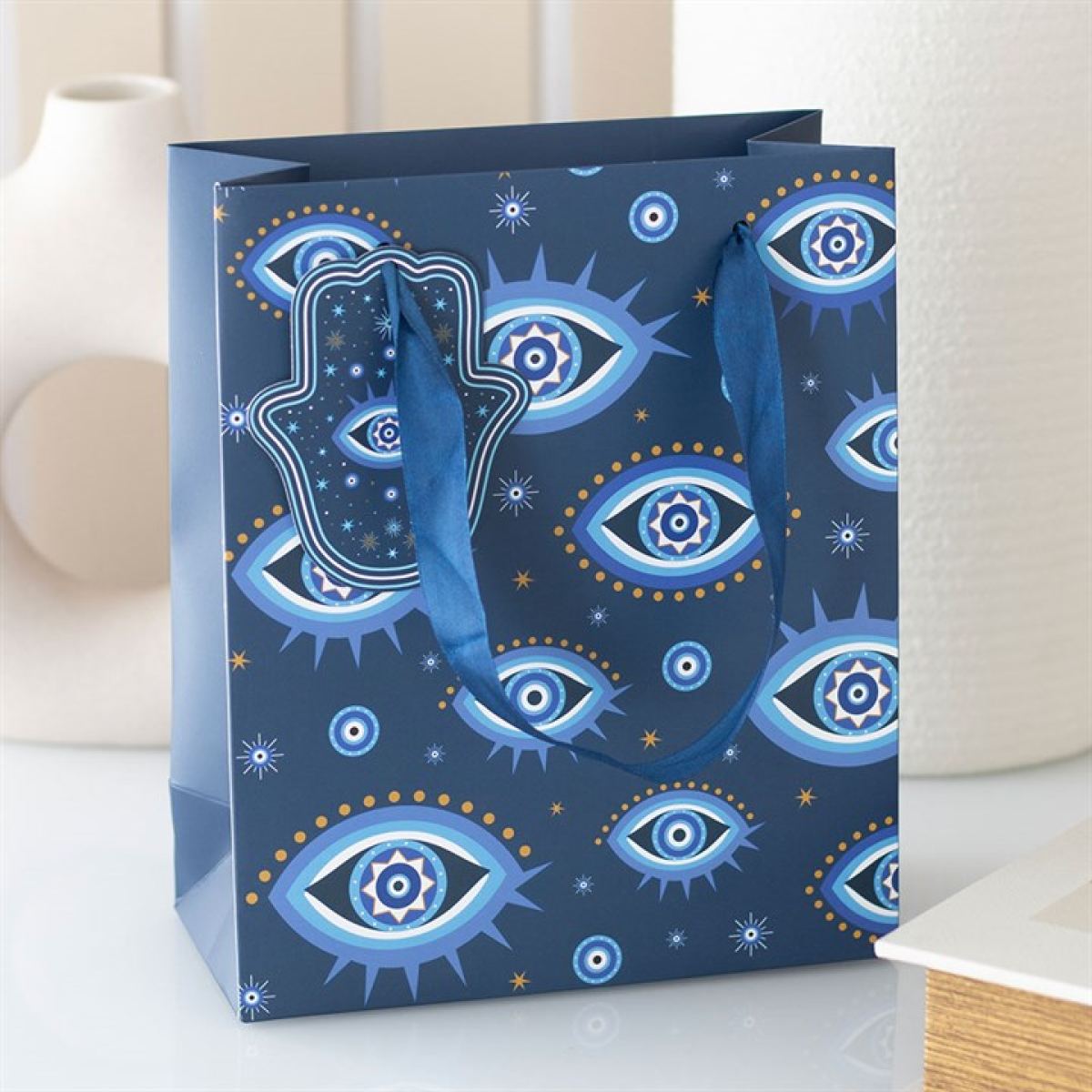 23cm Medium All Seeing Eye Print Gift Bag
