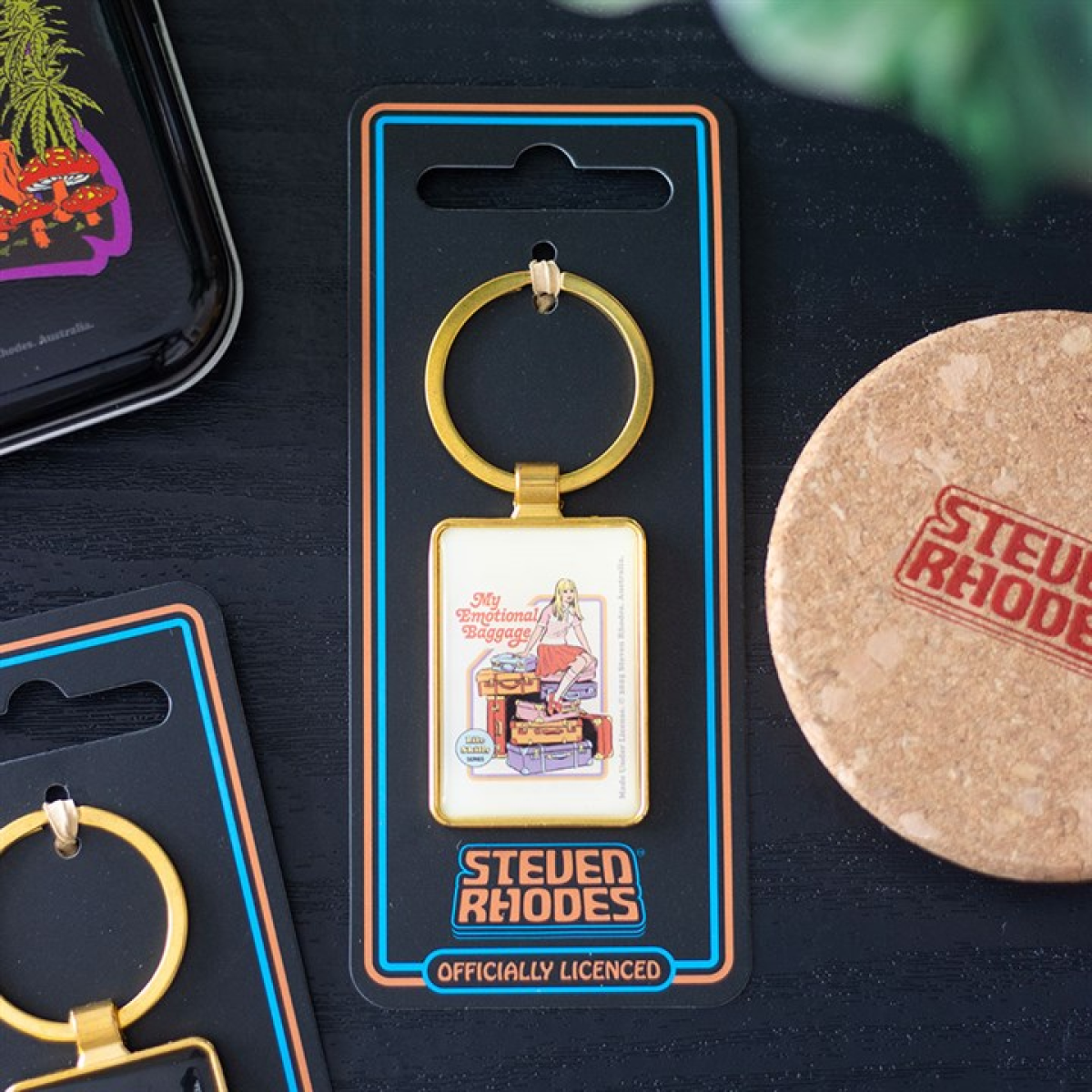 My Emotional Baggage Keyring by Steven Rhodes